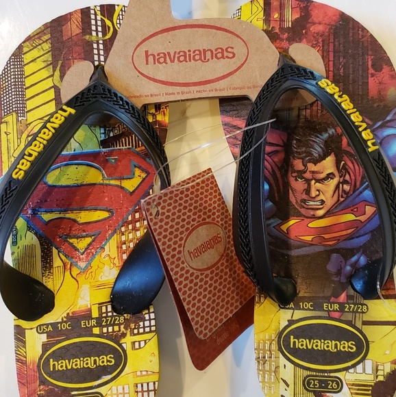 Havaianas Other - Havaianas Toddler Boy Size 10c Superman Flip Flops